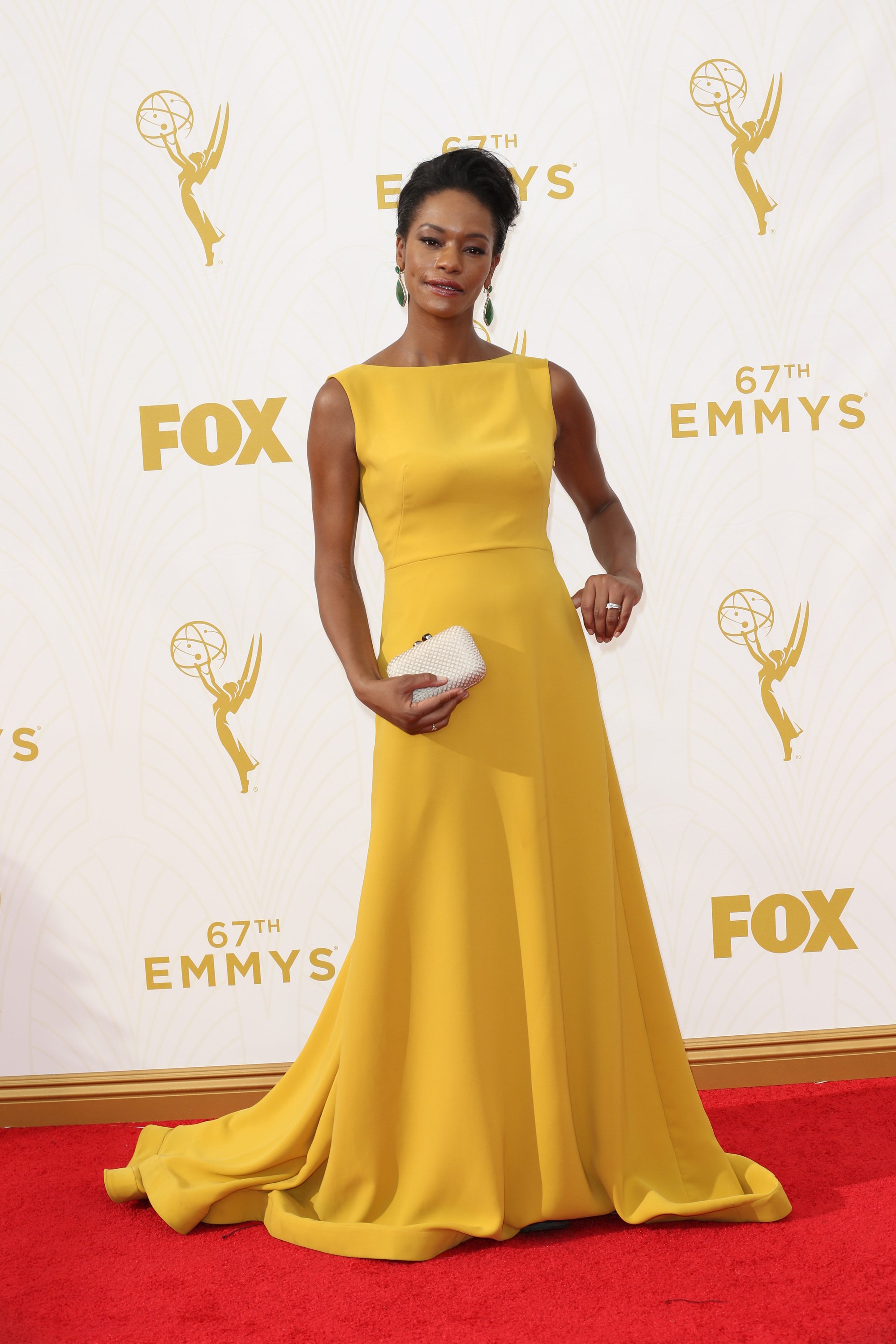 Celebrities arrive at 67th Emmys Red Carpet at Microsoft Theater.

Featuring: Sufe Bradshaw
Where: Los Angeles, California, United States
When: 20 Sep 2015
Credit: Brian To/WENN.com