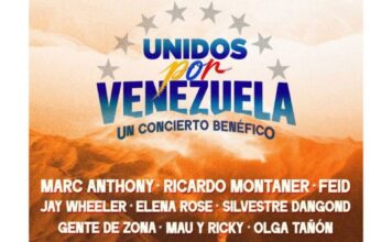 Estrellas de la música se unen al concierto benéfico “Unidos por Venezuela”